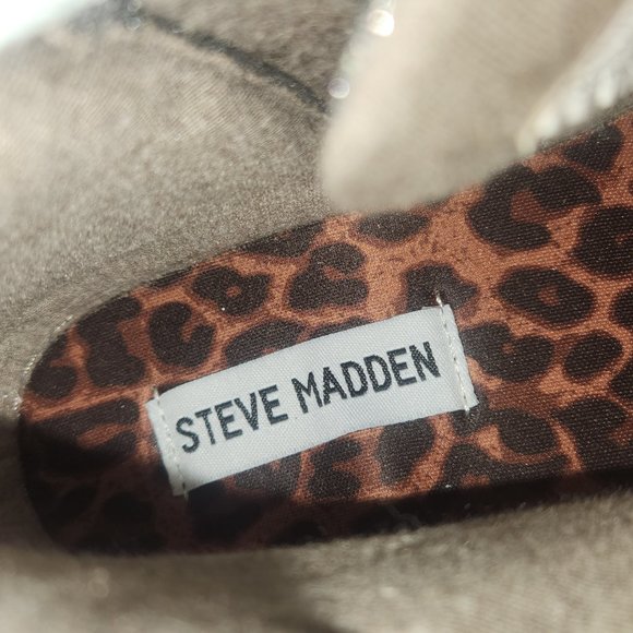 Steve Madden girls glitter cheetah ankle boots size 1, new in box - Picture 3 of 4